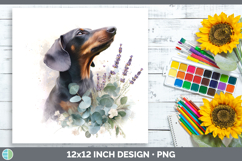 GorgeousDogs 01 Lavender and Eucalyptus Paper Backgrounds design.