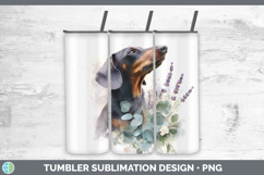 GorgeousDogs 01 Lavender and Eucalyptus Tumbler design.