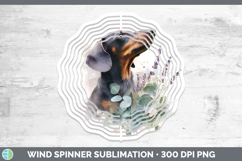 GorgeousDogs 01 Lavender and Eucalyptus Wind Spinner design.