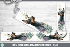 GorgeousDogs 01 Lavender and Eucalyptus Key Fob design.