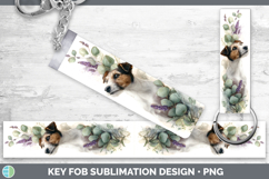 GorgeousDogs 01 Lavender and Eucalyptus Key Fob design.