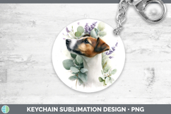 GorgeousDogs 01 Lavender and Eucalyptus Keychain design.