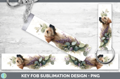 GorgeousDogs 01 Lavender and Eucalyptus Key Fob design.