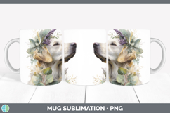 GorgeousDogs 01 Lavender and Eucalyptus Mug Wrap design.