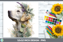 GorgeousDogs 01 Lavender and Eucalyptus Paper Backgrounds design.