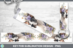 GorgeousDogs 01 Lavender and Eucalyptus Key Fob design.