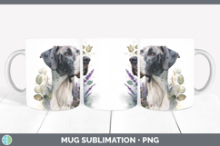 GorgeousDogs 01 Lavender and Eucalyptus Mug Wrap design.