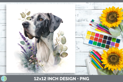 GorgeousDogs 01 Lavender and Eucalyptus Paper Backgrounds design.