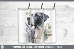 GorgeousDogs 01 Lavender and Eucalyptus Tumbler design.
