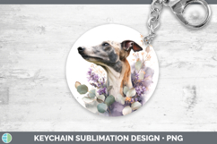 GorgeousDogs 01 Lavender and Eucalyptus Keychain design.