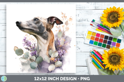 GorgeousDogs 01 Lavender and Eucalyptus Paper Backgrounds design.