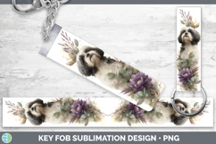 GorgeousDogs 01 Lavender and Eucalyptus Key Fob design.