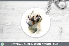 GorgeousDogs 01 Lavender and Eucalyptus Keychain design.