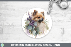 GorgeousDogs 01 Lavender and Eucalyptus Keychain design.