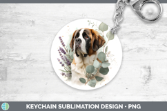 GorgeousDogs 01 Lavender and Eucalyptus Keychain design.
