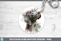 GorgeousDogs 01 Lavender and Eucalyptus Keychain design.