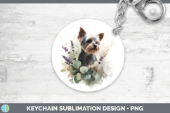 GorgeousDogs 01 Lavender and Eucalyptus Keychain design.