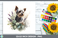 GorgeousDogs 01 Lavender and Eucalyptus Paper Backgrounds design.