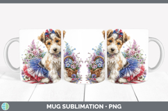 GorgeousDogs 01 Patriotic Mug Wrap design.