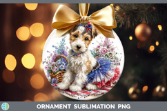 GorgeousDogs 01 Patriotic Ornament design.