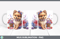 GorgeousDogs 01 Patriotic Mug Wrap design.