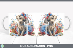 GorgeousDogs 01 Patriotic Mug Wrap design.
