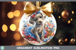 GorgeousDogs 01 Patriotic Ornament design.
