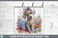 GorgeousDogs 01 Patriotic Tumbler design.