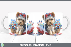 GorgeousDogs 01 Patriotic Mug Wrap design.
