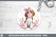 GorgeousDogs 01 Pink Bubble Gum Keychain design.