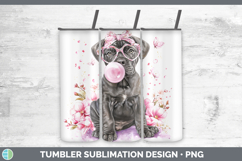 GorgeousDogs 01 Pink Bubble Gum Tumbler design.
