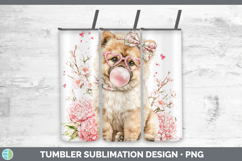 GorgeousDogs 01 Pink Bubble Gum Tumbler design.