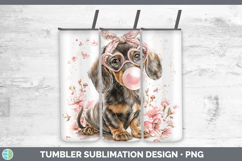 GorgeousDogs 01 Pink Bubble Gum Tumbler design.
