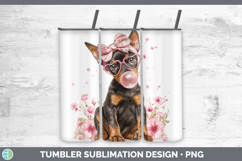 GorgeousDogs 01 Pink Bubble Gum Tumbler design.