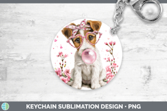 GorgeousDogs 01 Pink Bubble Gum Keychain design.