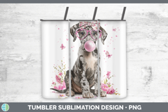 GorgeousDogs 01 Pink Bubble Gum Tumbler design.