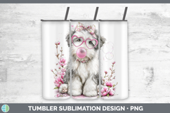 GorgeousDogs 01 Pink Bubble Gum Tumbler design.