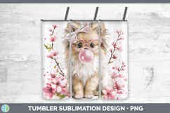 GorgeousDogs 01 Pink Bubble Gum Tumbler design.