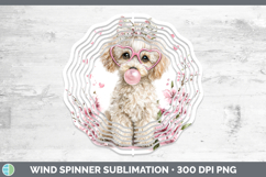 GorgeousDogs 01 Pink Bubble Gum Wind Spinner design.