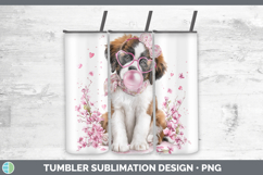 GorgeousDogs 01 Pink Bubble Gum Tumbler design.
