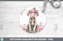 GorgeousDogs 01 Pink Bubble Gum Keychain design.