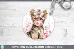 GorgeousDogs 01 Pink Bubble Gum Keychain design.