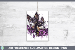 GorgeousDogs 01 Purple Drips Air Freshener design.