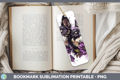 GorgeousDogs 01 Purple Drips Bookmark design.