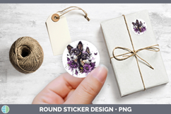 GorgeousDogs 01 Purple Drips Stickers design.