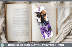 GorgeousDogs 01 Purple Drips Bookmark design.