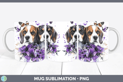 GorgeousDogs 01 Purple Drips Mug Wrap design.