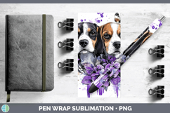 GorgeousDogs 01 Purple Drips Pen Wrap design.