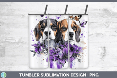 GorgeousDogs 01 Purple Drips Tumbler design.