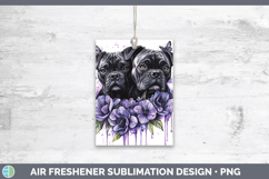 GorgeousDogs 01 Purple Drips Air Freshener design.